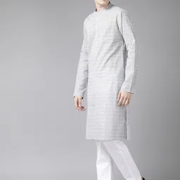 See Designs Men Ethnic Motifs Printed Pure Cotton Kurta With Pyjamas image 5