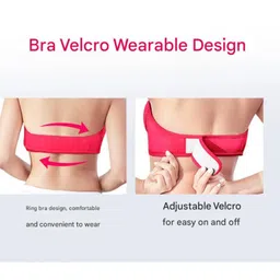 mippo Electric Massager Bra | Soothing Heat Therapy | USB Rechargeable | Skin-Friendly & Comfortable image 4