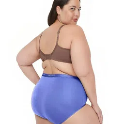 ragthm Women's Cotton Blend Big Size High Waist Hipsters Panties Set | Super Soft, Comfortable and Breathable Everyday Wear Panties(Pack of 3) image 3