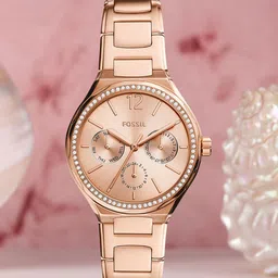 Fossil Women Rose Gold-Toned  Analogue Chronograph Watch BQ3721-picture-19