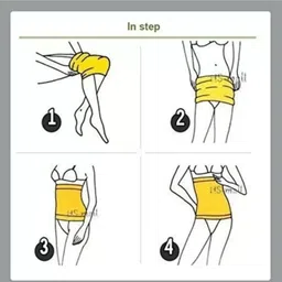 Unisex Body Shaper for Men Women Weight Loss Tummy Reducer Slimming Waist Fitness Belt Tummy Body Shaper Tummy Tucker Shapewear (Size S, M, L, XL, 2XL) image 4