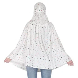 mh villa Cotton Long Scarf Cum Mask Universal Size/Usable for vehicle Driver for sunlight UV protection/White Printed Design (White - Scarf_star_A, Free) image 5