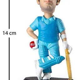 Awestuffs Ms Dhoni Action Figure Collector's Item (Medium, Blue) image 5