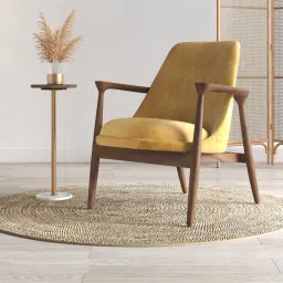 Dakota Lounge Chair In Stria Mustard-image-89