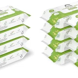 Amazon Brand - Mama Bear Cleansing Baby Wipes With Lid, Enriched With Aloe Vera & Vitamin E, Paraben Free, Ph Balanced & Dermatologically Tested, 72 Count (Super Saver Pack Of 16) image 1