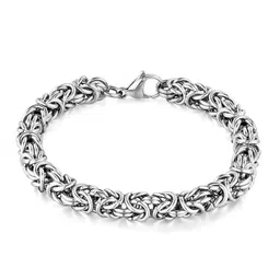 meenaz Bracelets for Men Boys brother boyfriend gents Fashion Silver Bracelet for Men Silver Stainless Steel Dual Curb Chain Bracelet Birthday Gift Anniversary Husband valentine gift rakhi bracelet image 1