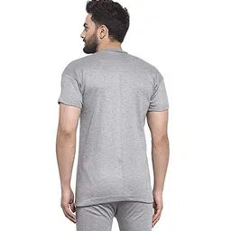 uzarus Men's Half Sleeves Solid Round Neck Thermal TOP image 4