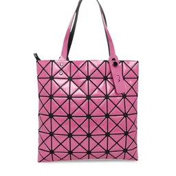 BAOMI Grey Geometric Textured PU Shopper Tote Bag image 1