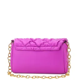 Diva Dale PU Textured Structured Sling Bag With Quilted image 5