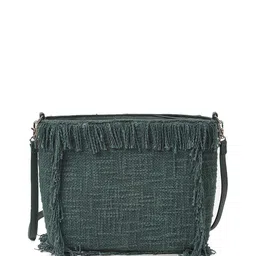 Label Ritu Kumar Textured Structured Sling Bag image 5