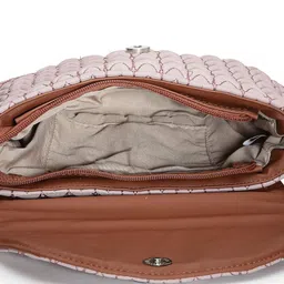 Anekaant Textured Crossbody Sling Bag with Quilted image 5