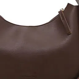 SYGA Leather Structured Sling Bag with Quilted image 5