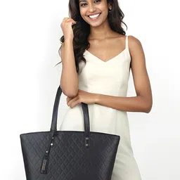 Toteteca Textured Oversized Quilted Structured Shoulder Bag-picture-10