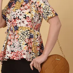 Teakwood Leathers Structured Checked Leather Sling Bag image 2