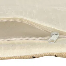 AEROHAVEN Beige & Black Set of 5 Quirky Square Jute Cushion Covers image 5