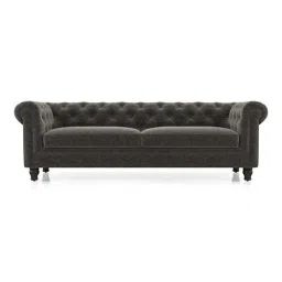 urban ladder create Winchester Premium 3 Seater Fabric Sofa in Smoke Grey Colour-picture-27