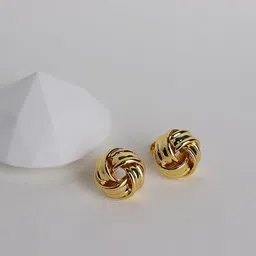 el regalo 1 Pair Non Piercing Clip On Earrings- Knot Twist Clip On Non Pierced Earrings for Girls/Women- Fake Clip Earrings image 4