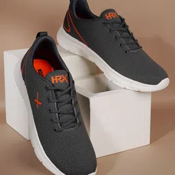 HRX by Hrithik Roshan Men Grey & White Flyknit Mesh Marking Running Shoes-picture-15