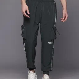HRX by Hrithik Roshan Men Brand Logo Print Detail Mid-Rise Rapid-Dry Training Joggers-picture-24