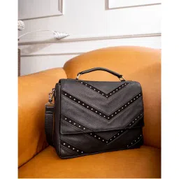 ABELARDO DE MODA Alexander Satchel Bag - Black-image-70