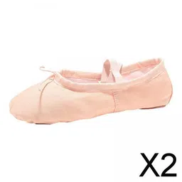 club bollywood The Style Sutra 2xBallet Dance Shoes Pointe Shoes Flats Dance Slipper Split Sole Skin Tone 38| Dancewear | Dance Shoes image 2