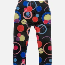 TINY HUG Girls Pack Of 3 Assorted Printed Ankle Length Tights image 2