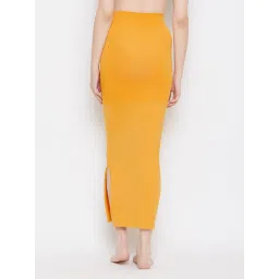 Clovia Saree Shapewear Petticoat in Mustard Yellow image 4