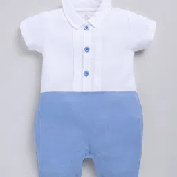 BABY GO Infant Boys Colourblocked Pure Cotton Romper-picture-20