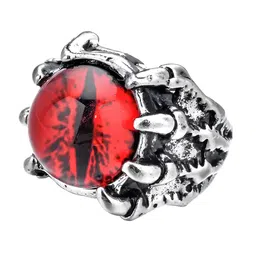 KARISHMA KREATIONS Unisex Stainless Steel Demon Evil Eye Adjustable Finger Ring-picture-23