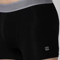 UnderJeans by Spykar Pack Of 2 Mid-Rise Trunks UJNTPTC002NAVYBLACKGREY image 3