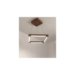 symplify Atrium Brown Solid Wood Single Hanging Light image 3