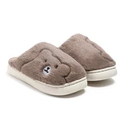Soft Warm Woolen Eva Slippers for Women and Men Casual Flats Home Footwear Closed Toe Couple Indoor Soft Comfortable Sole Slides image 3