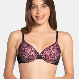 Amante Padded Wired Floral Romance Lace Bra - BRA10301-picture-44