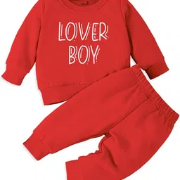 Minicult Infant Kids Printed Round Neck T-shirt with Trousers-picture-21