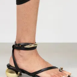 RIVR Arc Black Sandal Heels-picture-13