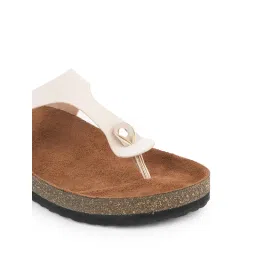 MOZAFIA Cream Women Casual Sandals image 5