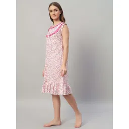 SEPHANI Women Pink Nightdress image 4