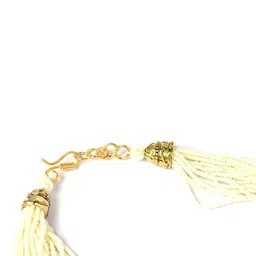 PATOLA BY VJ Gold-Plated Artificial Beads Beaded Jewellery Set image 5