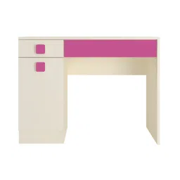 adona Kristina Kids Study Desk with Shuttered Cabinet and 2 Drawers in Light Wood Barbie Pink Colour image 4