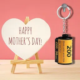 custom MK Film Roll Style Photo Keychain, Personalized Camera Roll Design, Metal Film Strip 6 Picture Holder image 3