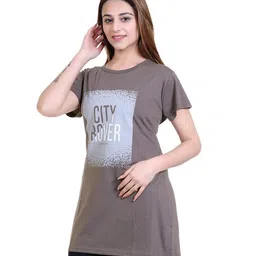rg by s.s. clothing RG Summer Casual Wear Round Neck Half Sleeve Cotton Printed Top's for Women's (WTL02) image 3