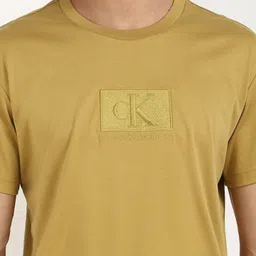 Calvin Klein Jeans Men Typography Printed Round Neck Cotton T-shirt image 3