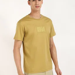 Calvin Klein Jeans Men Typography Printed Round Neck Cotton T-shirt image 4