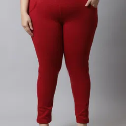 TAG 7 PLUS Women Plus Size Solid Ankle-Length Legging image 1