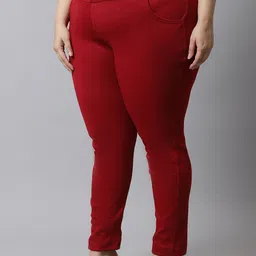 TAG 7 PLUS Women Plus Size Solid Ankle-Length Legging image 3