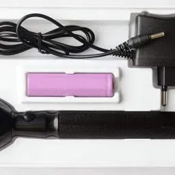 SKMEI jy Super Metal Abacus 8990 Rechargeable High Power Torch Flashlight for Outdoor and Everyday Purpose (Black) (Black) image 3