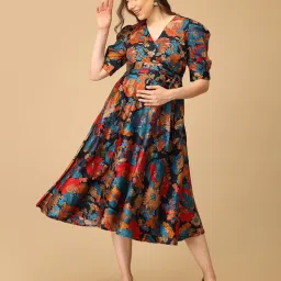 The Mom Store Retro Garden Maternity And Nursing Dress-picture-41