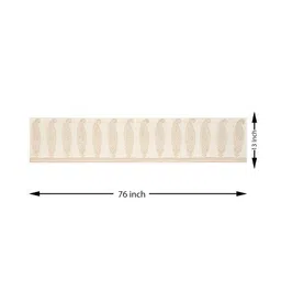 BLOCKS OF INDIA Gold Floral Printed Canvas Table Runner image 5