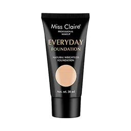 Miss Claire Professional Makeup Everyday Foundation Natural Weightless Foundation 30ml Cream (FR- 04 Warm Vanilla) image 1