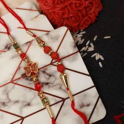 YouBella Men Red Rakhi combo of 2-picture-57